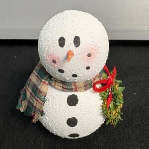 Whimsical Snowman Holiday Figurine